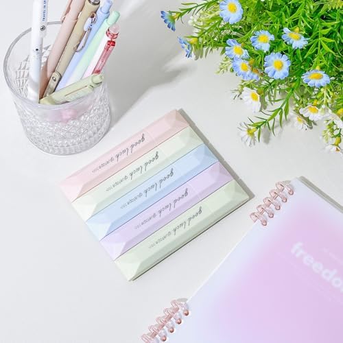Temiary 5Pcs Glue Tape, Double Sided Tape Pen for Scrapbook, Multicolor