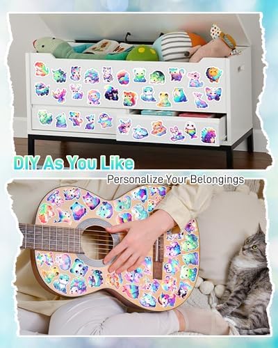 100 Pcs Cute Cartoon Animal Stickers Pack for Kids Girls Adults