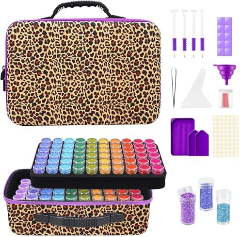 ZORETCO Diamond Art Storage - 120 Containers Diamond Art Kits for Adults