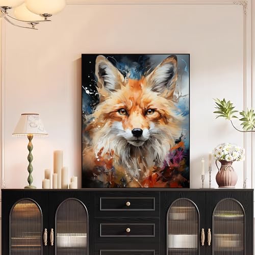 XTCIXAL Paint by Numbers Kit for Adults, Fox - 16X20 Inch
