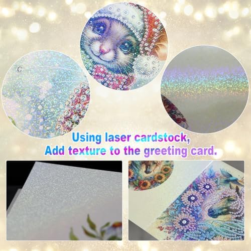 Diamond Art Cards with Envelopes–6PCS DIY Diamond Painting Greeting Cards Kit | Card Making Kit with Bling for Adults & Beginners | Birthday,Holiday & Thank You Cards (Afternoon Tea)