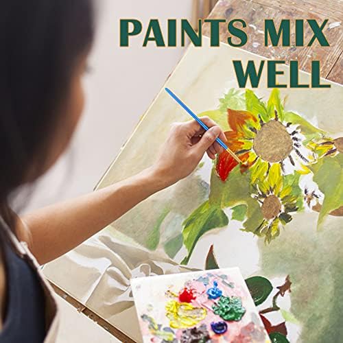 ESRICH Canvas Painting Kit, Acrylic Paint Set with 30 Paint Brushes