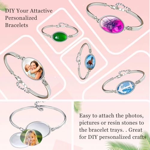 J6QIHANG Pendant Trays Set for DIY Jewelry Making Crafts