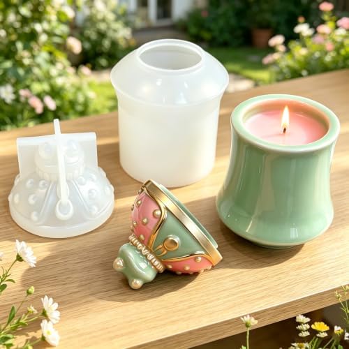 Frog Trinket Jar Silicone Mold, Storage Container Mold with Lid