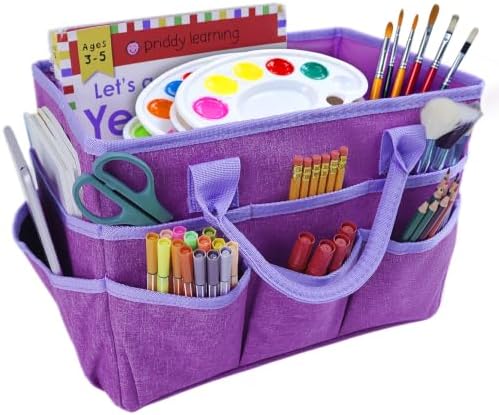 Art Supply Organizer Bag,Craft Organizer Tote Bag for Art Supplies