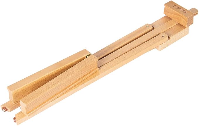 conda 27 inch A-Frame Easel, Adjustable Beechwood Tripod Display Stand, Holds Up to 23" Canvas, Portable Table Desktop Painting Picture Holder