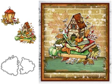 Lamp House Thanksgiving Clear Stamps and Die Cuts Sets for DIY Card Making