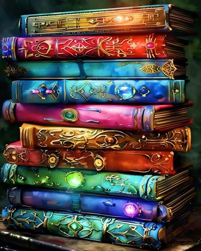 koemhxb Paint by Numbers Kit for Adults Beginners, Book of Mystical Paint by Numbers on Canvas, Acrylic Painting Crafts for Home Decor (16x20inch)