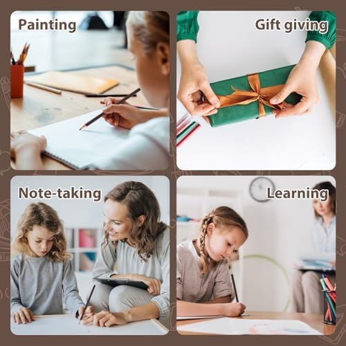 120 Pack Bulk Brown Colored Pencils for Kids, Pre-sharpened Art Pencils Back to School Supplies Set, Drawing Sketching Pencils for Students, Teachers, Classroom