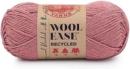 Lion Brand Yarn, Wool-Ease Recycled Crochet Yarn, Terracotta, Pink, 1 Pack