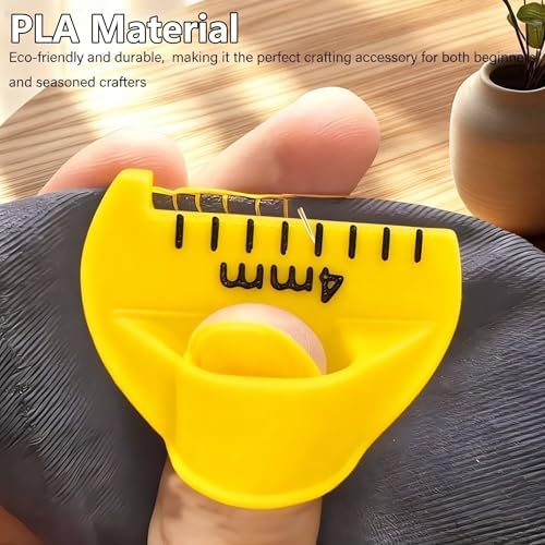 Finger Sewing Ruler, Easy Stitching Tool & Quilting Templates,Hand Stitch Spacing Tool for Even,Consistent Stitches DIY Sewing Guide for Patchwork, Mending, and Embroidery（3 Sizes ）