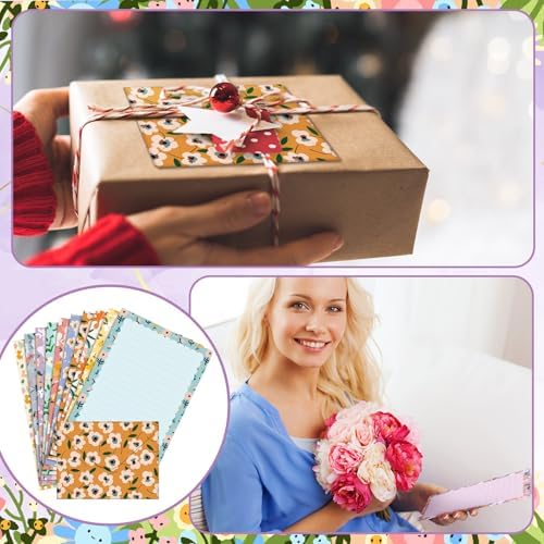 TaoBary 160 Pcs Kawaii Stationery Paper and Envelopes Set, 5.5 x 8.25''