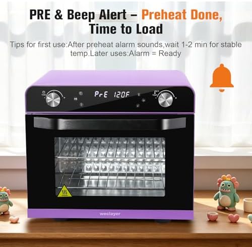 36L Polymer Clay Oven with Fast Preheat,Precise Temperature and Time,38QT/36L 120V 1800W Large Capacity Electric Oven for bake Clay,Polymer Clay Tools,Includes Wire Rack and Thickened Gloves