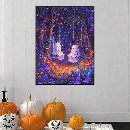 Diamond Art Kits for Adults Halloween Ghost Diamond Painting Kit 12x16 in