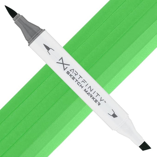 Artfinity Sketch Markers - Green Tea G2-5, Vibrant, Professional, Dye-Based Alcohol Markers for Artists, Drawing, Travel, & More