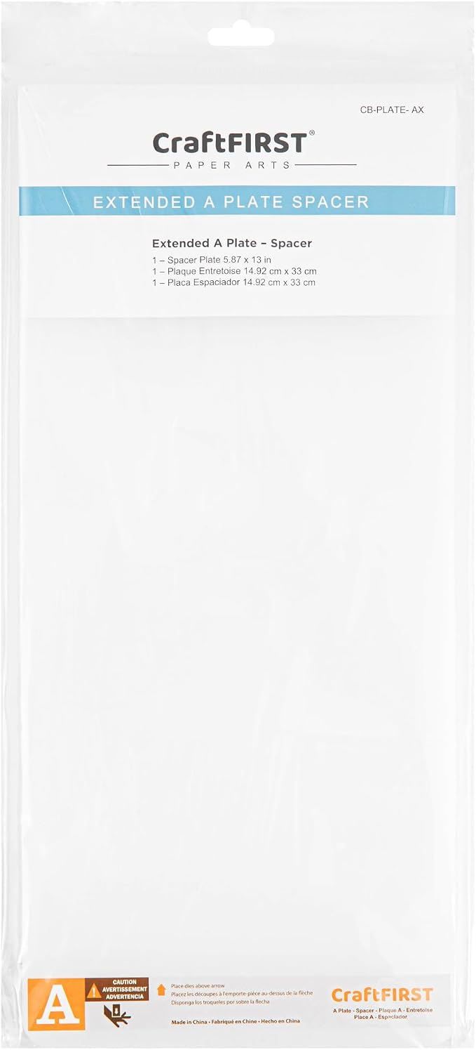 CraftFIRST Extended A Plate Spacer for Cuttlebug Die Cutting Machine 5.87" x 13"