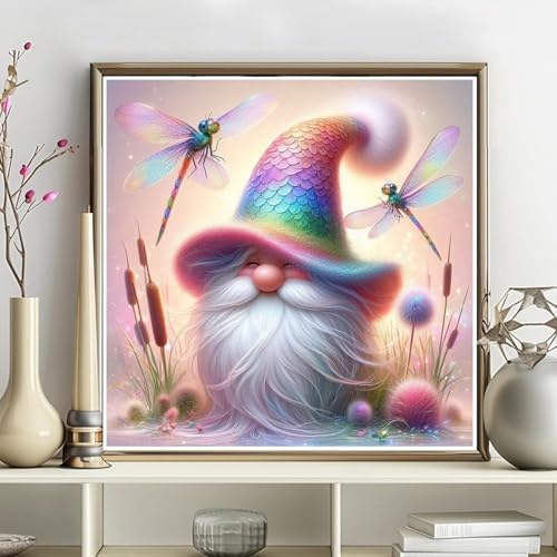 WNPOKN Gnomes Diamond Art Kits for Adults 12x16inch