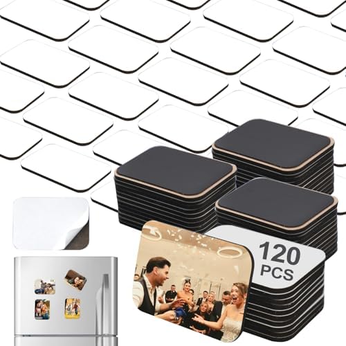 240 Pcs 2.8 x 2 Inch Thick Sublimation Blank Refrigerator Magnets Blanks Sublimation Magnet with 120 Pcs Fridge Magnets,120 Pcs Larger Square Blanks for Kitchen Microwave Oven Office