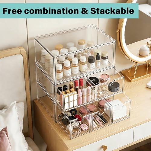Prsildan Tea Bag Organizer K Cup Holder Drawer Coffee Pods Storage, 2 Pack