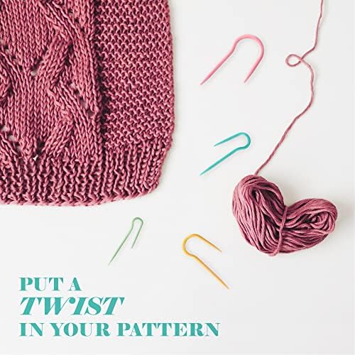 16 Piece U-Shaped Cable Needles - Stitch Holders for Knitting and Crocheting