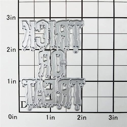 Halloween Trick or Treat Metal Cutting Dies for Card Making