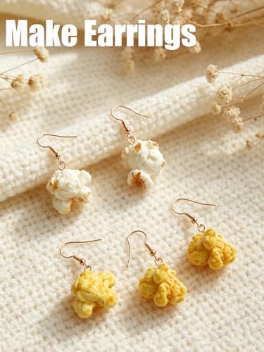 3D Popcorn Silicone Mold, 2PCS Popcorn Shape Candle Soap Mold for Chocolate, Fondant, Resin | Cute Food Fondant Molds for Baking Baby Shower & Birthday Party DIY Crafts‌ Gifts(Popcorn)