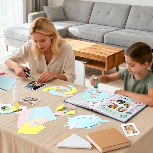 Ranxu 16 Sets 3D Photo Album Decorations DIY Kits, Material Kit-Color