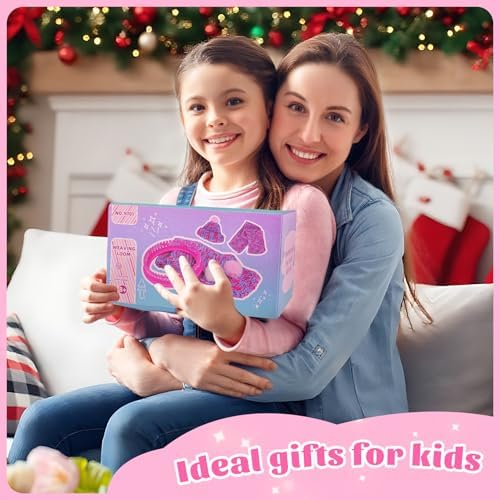 PREBOX Knitting Loom Kit for Kids and Beginners, Hat and Scarf, Rose