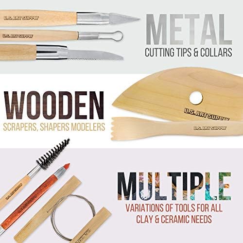U.S. Art Supply Pottery & Clay Tools Set (53-Piece)