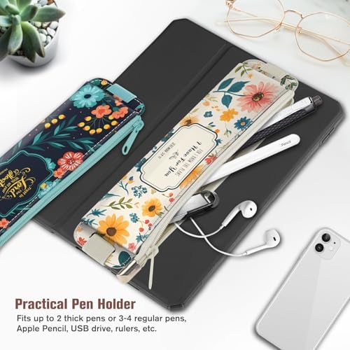 FINPAC 2-Pack Elastic Pen Holder for Notebook Leather Pen Holder
