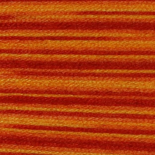 KCS Big skeins of 25 Meters Size 25 Color Variegated Cross Stitch Stranded Threads,6 skeins,51