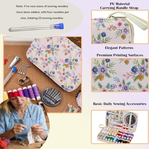 Bobode Cute Travel Sewing Kit for Adults,Beginners and Emergency