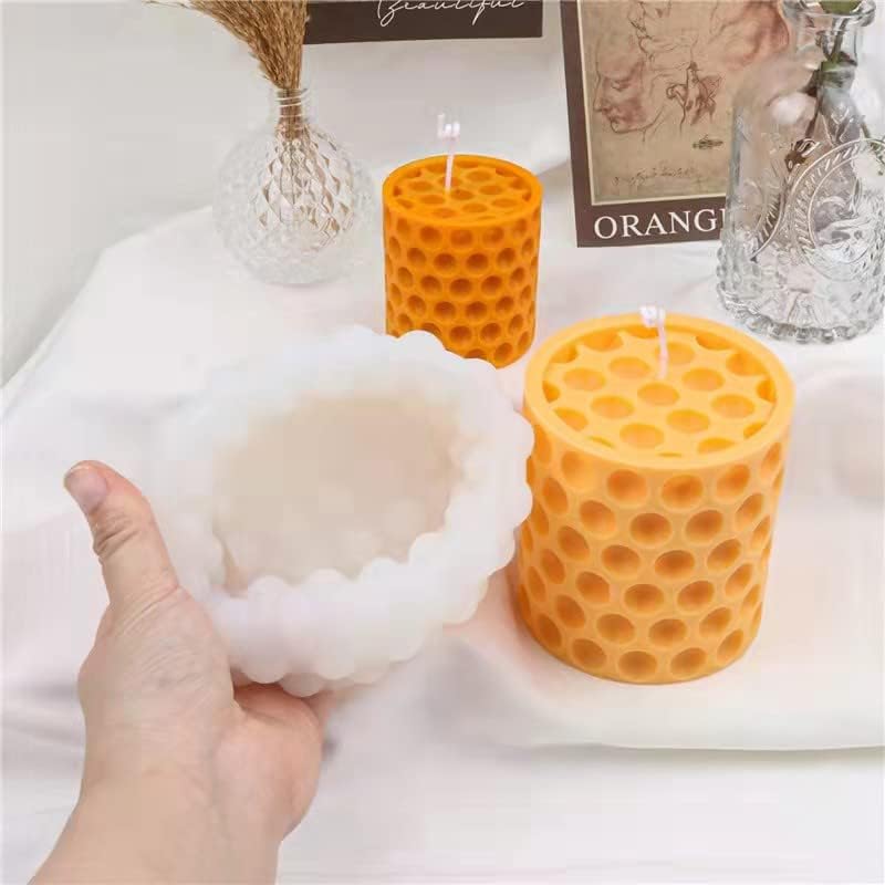 Navani Cylinder Candle Molds,Candle Molds Cylinder Light Resin Mold for Making Candles, Soaps, Flower Specimen, Insect Specimen, DIY Clay Molds