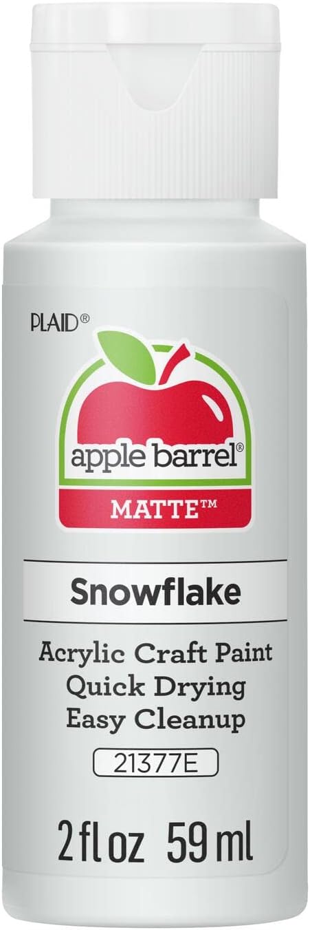Apple Barrel Acrylic Paint in Assorted Colors (2 oz), 21377, Snowflake