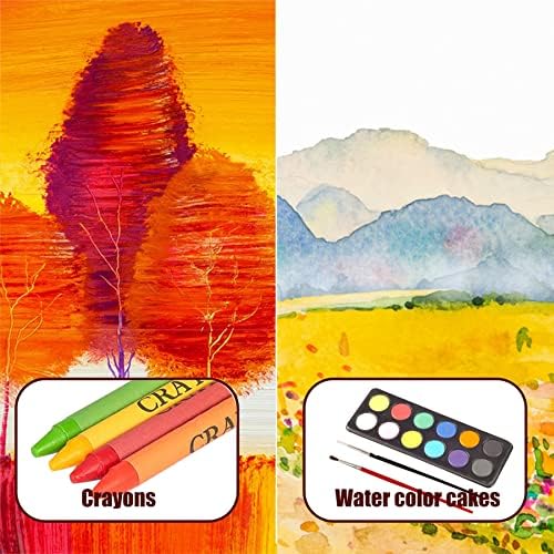 KINSPORY 150PC Art Set with Sketch Book, Coloring Art Kit Drawing Art Supplies Case, Markers Crayon Colour Pencils for Budding Artists Kids Teens Boys (Blue)