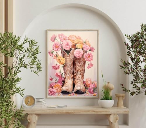Dugsmgd Western Diamond Art Kits for Adults, Diamond Painting Kits 12x16in