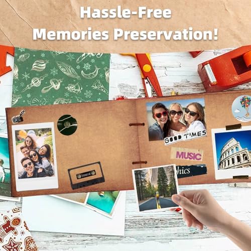 Scrapbook Photo Album Our Adventure Book Embossed Hard Cover