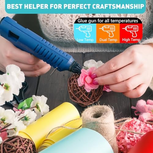 Phinus 20 Pack Hot Glue Sticks, 8" Long x 0.4" Diameter Clear Glue Sticks for Glue Gun, EVA Clear Glue Gun Sticks, Hot Glue Gun Sticks for DIY Craft Sticky Projects & More