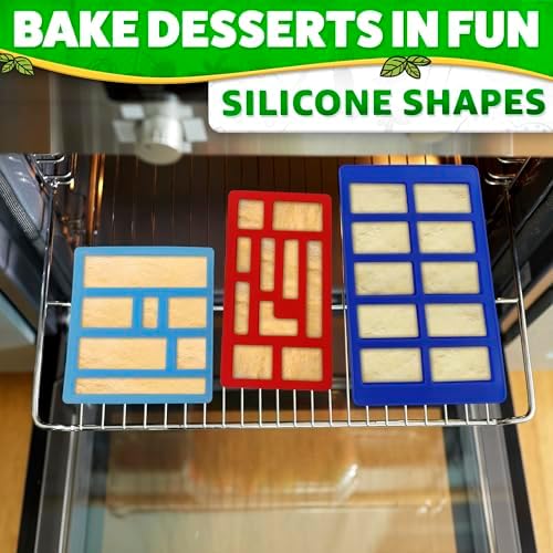 3 Pcs Silicone Chocolate Molds, Non-Stick, Food-Grade