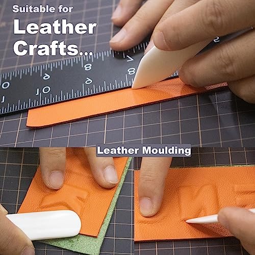 VENCINK Genuine Bone Folder Scoring Folding Creasing Burnishing Tool | 100% Cattle Bone, Origami Paper Creaser, For DIY Handmade Leather, Bookbinding, Scrapbooking, Paper Card Crafts