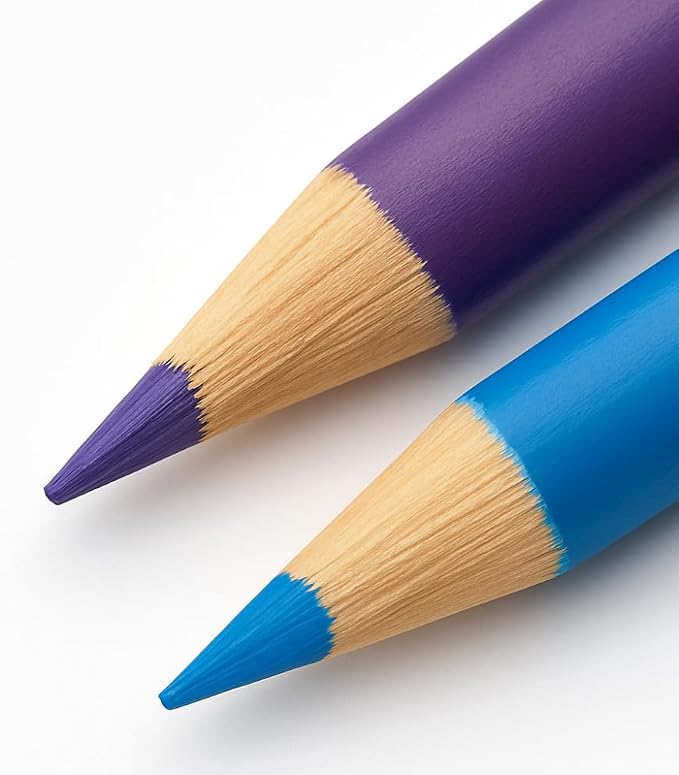 Colored Pencils Set, 24 Vibrant Pre-Sharpened Art Pencils for Adult Coloring, Sketching, Drawing, Shading, Blending, and Creative Projects
