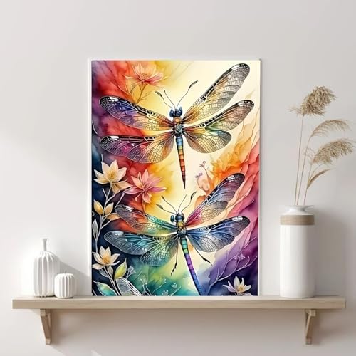 AIBOERL Paint by Numbers Kit for Adults Beginner, Dragonfly, 12X16In