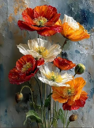 Attractive Flowers Diamond Art Kits for Adults Diamond Painting Kits