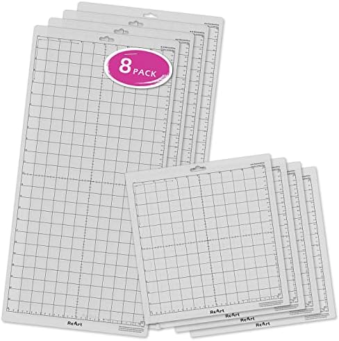 Standard Grip Cutting Mat for Silhouette Cameo - 12" x 24" 4 Pack 12"x12" 4 Pack Adhesive Cut Mat Replacement Set Matts Vinyl Craft