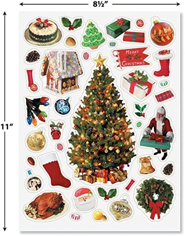 Current Christmas Sticker Variety Pack - 8 Sheets, 324 Assorted Stickers for Kids, Teachers, School, Scrapbooking, Journals, Monthly Planners, Calendars, Holiday Crafts & Greeting Cards