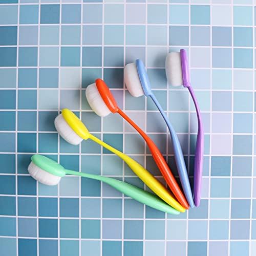 5 Pcs Ink Blending & Stencil Brushes,Color Coded Handle Craft Blender Tools