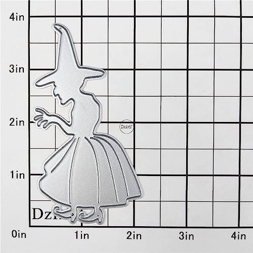 Scary Halloween Witch Metal Cutting Dies for Card Making