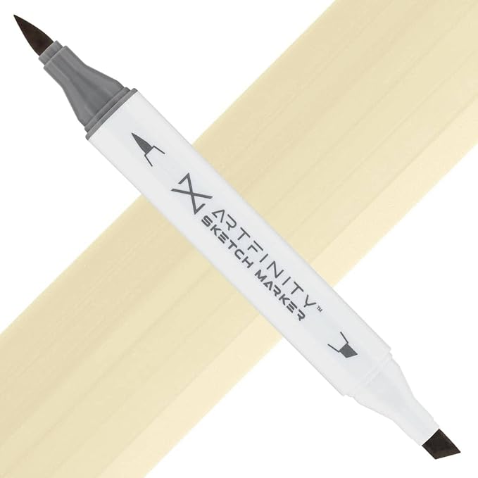 Artfinity Sketch Markers - Mimosa Yellow YG8-2, Vibrant, Professional, Dye-Based Alcohol Markers for Artists, Drawing, Travel, & More