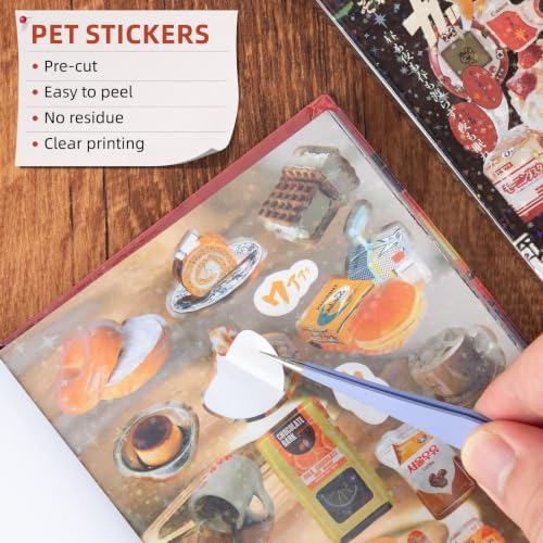 Uideyvi Japanese Comic Style Sticker Scrapbooking Supplies for Junk Journal, 45 Sheets Stickers TZ013008