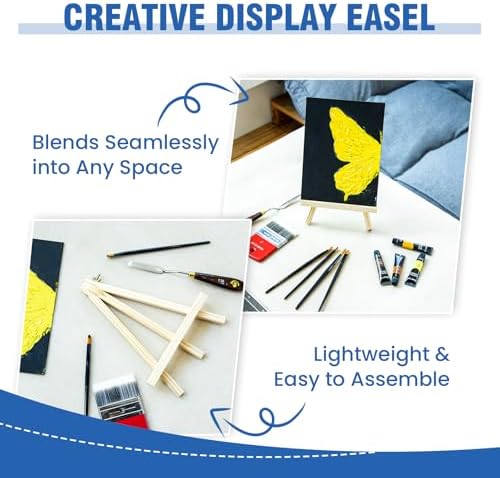 Falling in Art 36 Pack 10 Inch Mini Wooden Display Easels